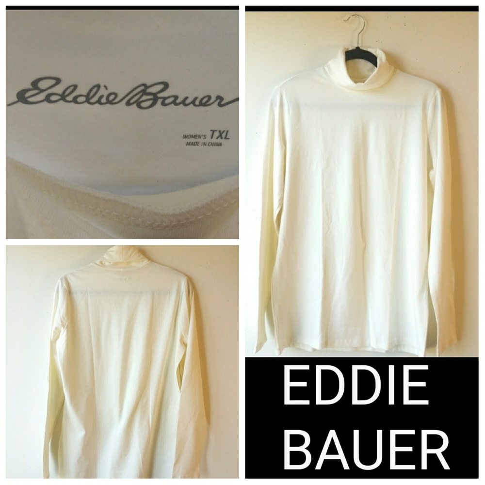 EDDIE BAUER TURTLENECK - CREAM - Picture 5 of 6